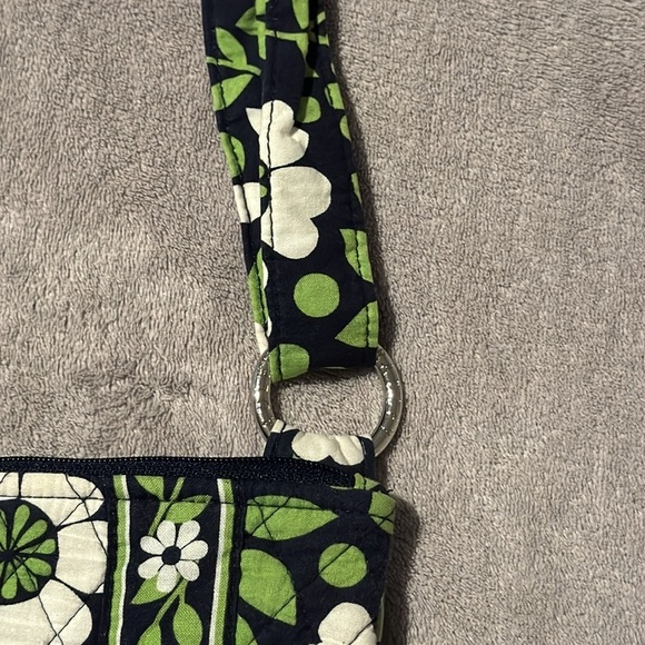 Vera Bradley -Navy Green White -Floral Nightingale -Crossbody Shoulder Bag Purse - Picture 8 of 16